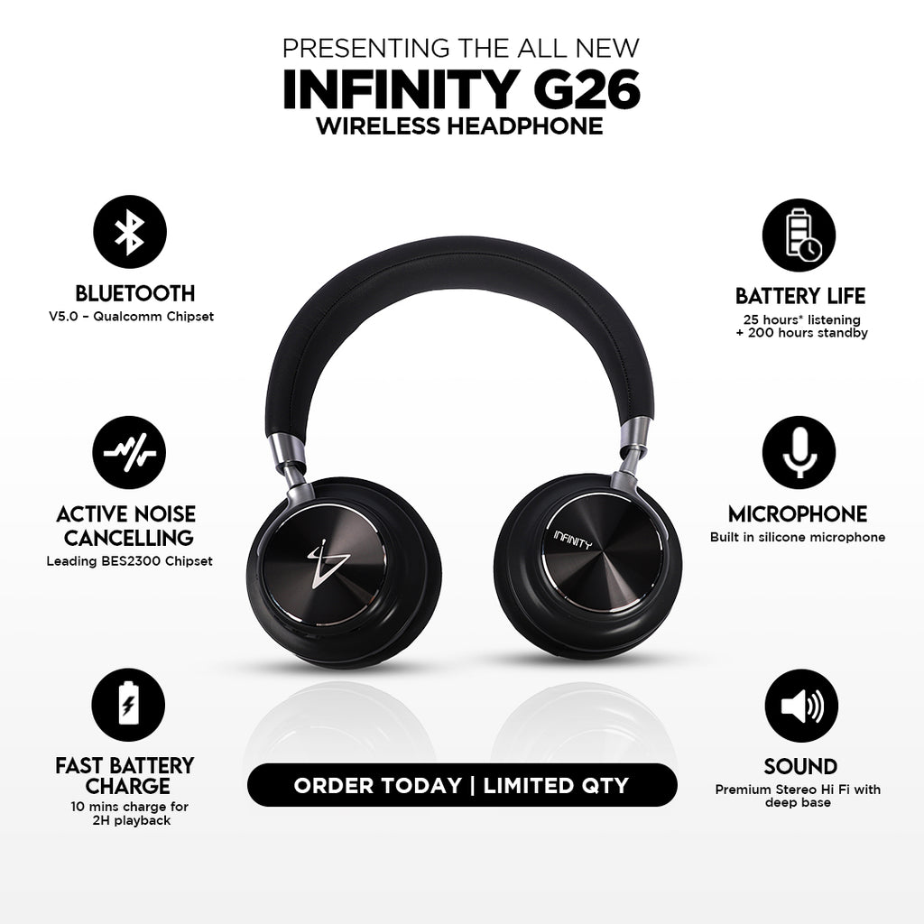 Infinity G26 Headphones | Premium sound that's affordable – Infinity ...